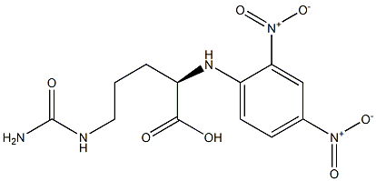 (R)-2-[(2,4-Dinitrophenyl)amino]-5-ureidopentanoic acid Struktur