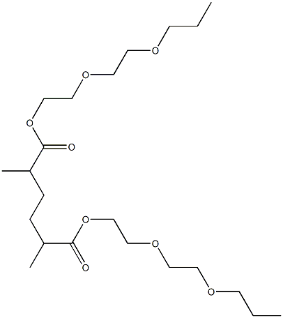 2,5-Dimethyladipic acid bis[2-(2-propoxyethoxy)ethyl] ester Struktur