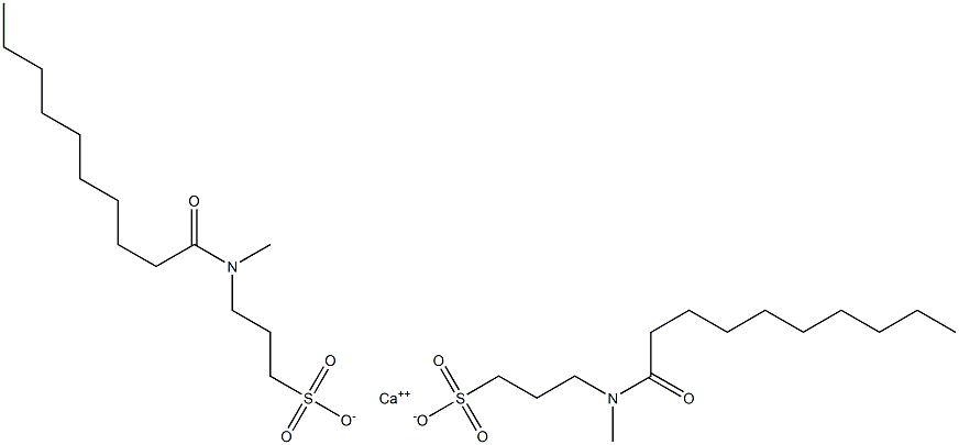 Bis[3-(N-decanoyl-N-methylamino)-1-propanesulfonic acid]calcium salt Struktur