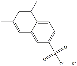 5,7-Dimethyl-2-naphthalenesulfonic acid potassium salt Struktur