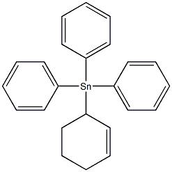 Triphenyl(2-cyclohexenyl)stannane Struktur