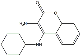 3-Amino-4-cyclohexylamino-2H-1-benzopyran-2-one Struktur