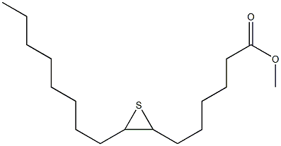 7,8-Epithiopalmitic acid methyl ester Struktur