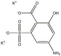 4-Amino-6-sulfosalicylic acid dipotassium salt Struktur