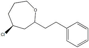 (4S)-4-Chloro-2-(2-phenylethyl)oxepane Struktur