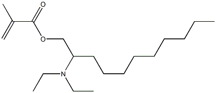 Methacrylic acid 2-(diethylamino)undecyl ester Struktur