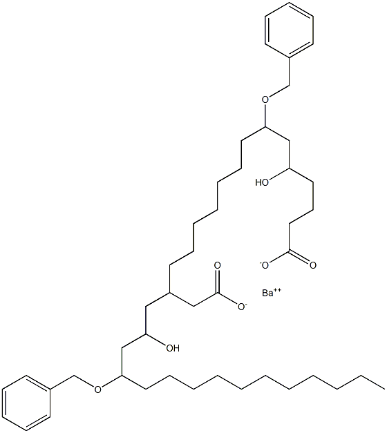 Bis(7-benzyloxy-5-hydroxystearic acid)barium salt Struktur