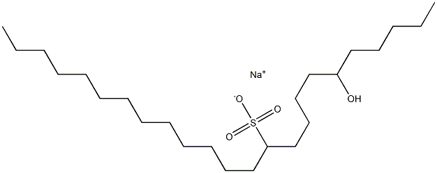 6-Hydroxytetracosane-11-sulfonic acid sodium salt Struktur