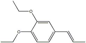 1,2-Diethoxy-4-(1-propenyl)benzene Struktur