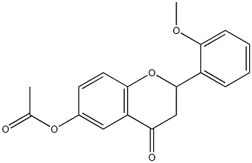 6-Hydroxy-2'-methoxyflavanone acetate Struktur