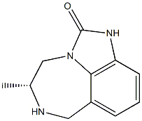 [5R,(-)]-4,5,6,7-Tetrahydro-5-methylimidazo[4,5,1-jk][1,4]benzodiazepin-2(1H)-one Struktur