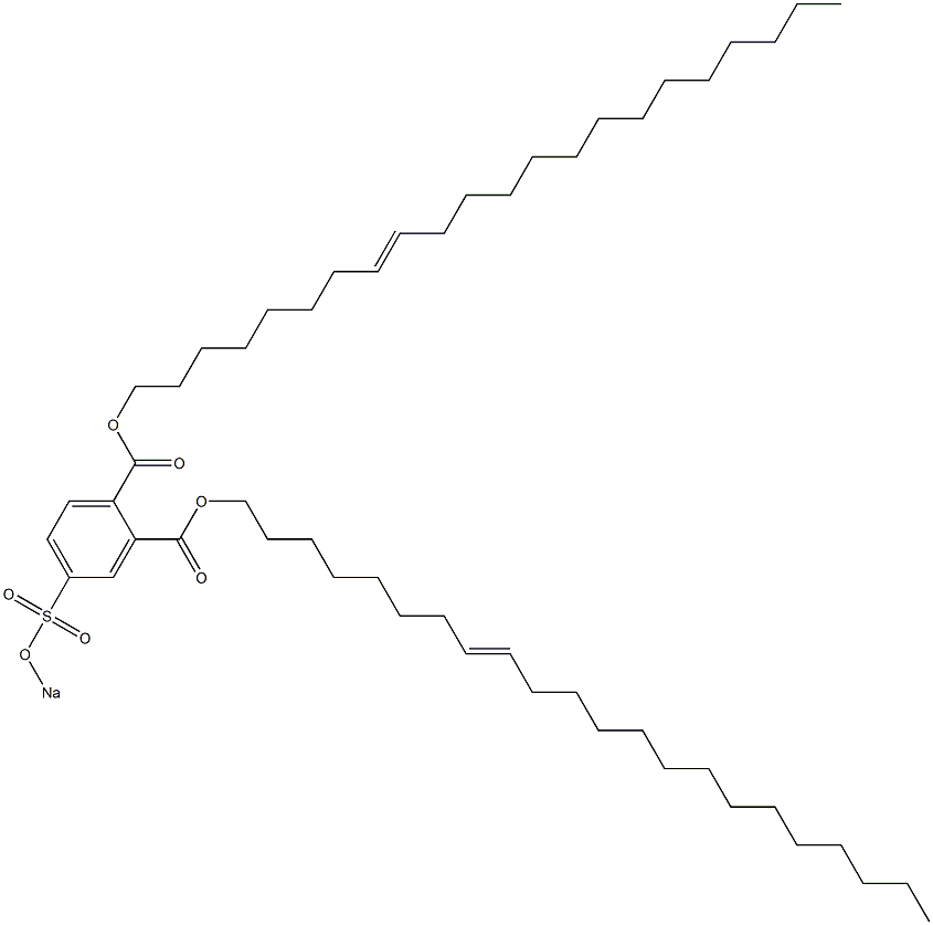 4-(Sodiosulfo)phthalic acid di(8-docosenyl) ester Struktur