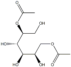 D-Glucitol 2,6-diacetate Struktur