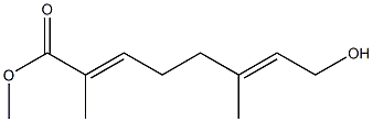 (2E,6E)-8-Hydroxy-2,6-dimethyl-2,6-octadienoic acid methyl ester Struktur