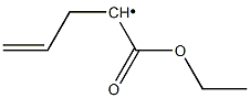 1-Ethoxycarbonyl-3-butenyl radical Struktur