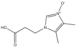 3-[(4,5-Dimethyl-1H-imidazole 3-oxide)-1-yl]propanoic acid Struktur