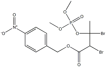 (4-Nitrophenyl)methyl 2,3-dibromo-3-[(dimethoxyphosphinyl)oxy]butanoate Struktur