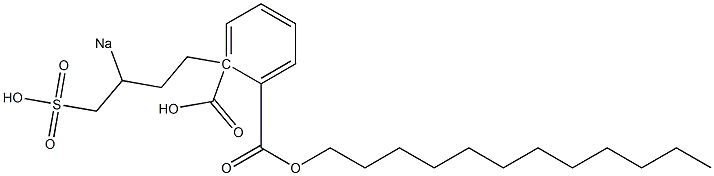 Phthalic acid 1-dodecyl 2-(3-sodiosulfobutyl) ester Struktur