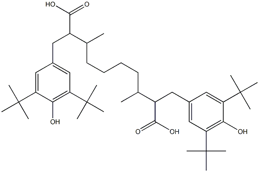 Bis[3-(3,5-di-tert-butyl-4-hydroxyphenyl)propionic acid]2,7-octanediyl ester Struktur