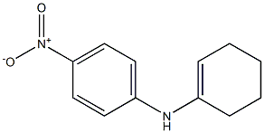 N-(1-Cyclohexen-1-yl)-4-nitroaniline Struktur