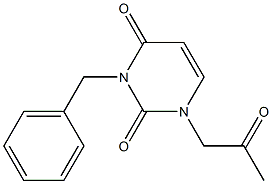 3-Benzyl-1-(2-oxopropyl)uracil Struktur