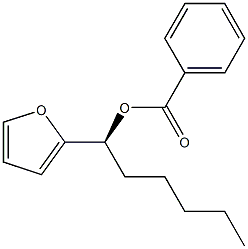 (1S)-1-(2-Furanyl)-1-hexanol benzoate Struktur