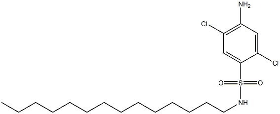 2,5-Dichloro-4-amino-N-tetradecylbenzenesulfonamide Struktur