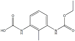 2-Methyl-1,3-phenylenebis(carbamic acid ethyl) ester Struktur