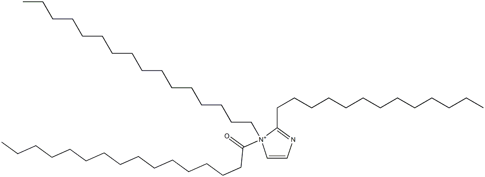 1-Hexadecyl-1-hexadecanoyl-2-tridecyl-1H-imidazol-1-ium Struktur