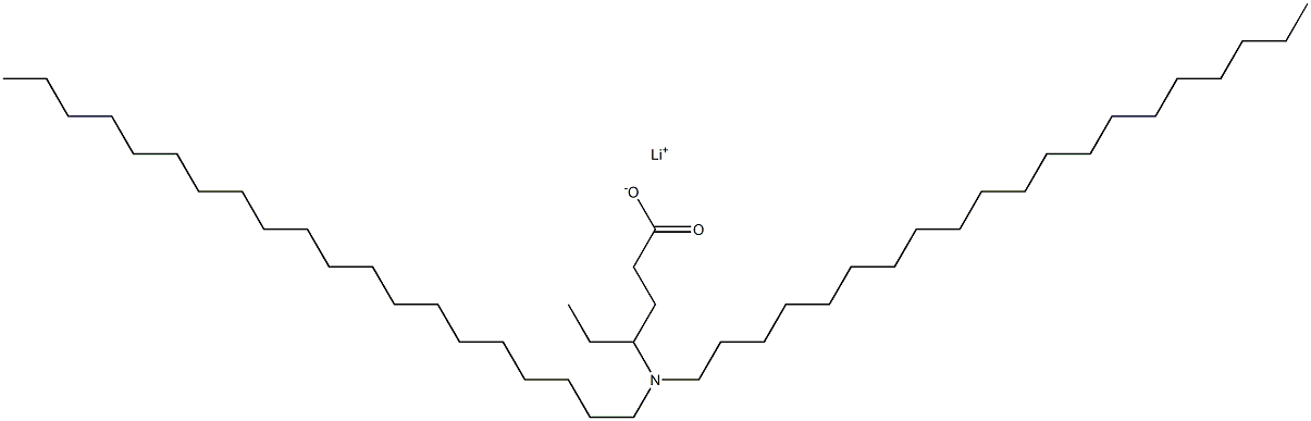 4-(Diicosylamino)hexanoic acid lithium salt Struktur