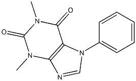 7-Phenyl-1,3-dimethylxanthine Struktur