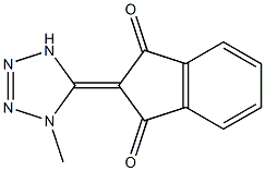 2-[1-Methyl-1H-tetrazol-5(4H)-ylidene]indane-1,3-dione Struktur