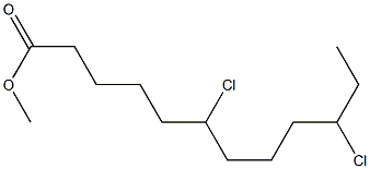 6,10-Dichlorododecanoic acid methyl ester Struktur