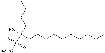 5-Hydroxypentadecane-5-sulfonic acid sodium salt Struktur