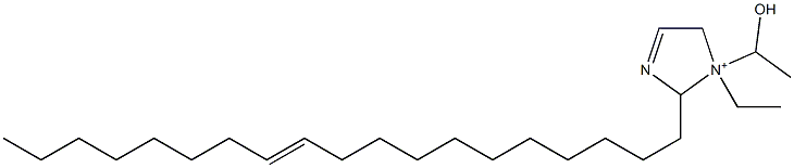 1-Ethyl-1-(1-hydroxyethyl)-2-(11-nonadecenyl)-3-imidazoline-1-ium Struktur