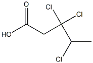 3,3,4-Trichlorovaleric acid Struktur