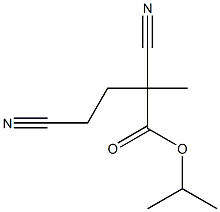 2-Methyl-2,4-dicyanobutyric acid isopropyl ester Struktur