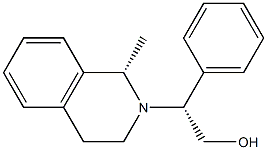 (1S)-1,2,3,4-Tetrahydro-2-[(R)-1-phenyl-2-hydroxyethyl]-1-methylisoquinoline Struktur