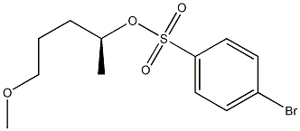 (+)-p-Bromobenzenesulfonic acid (S)-5-methoxypentane-2-yl ester Struktur