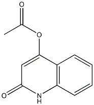 4-Acetyloxyquinolin-2(1H)-one Struktur