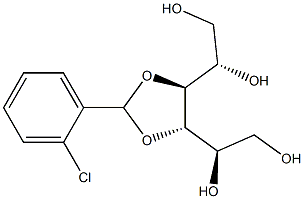 3-O,4-O-(2-Chlorobenzylidene)-L-glucitol Struktur