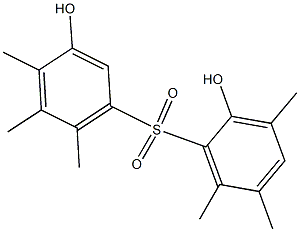 2,3'-Dihydroxy-3,4',5,5',6,6'-hexamethyl[sulfonylbisbenzene] Struktur