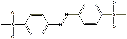 4,4'-Azobis(1-(methylsulfonyl)benzene) Struktur