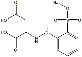 2-[2-[o-(Sodiosulfo)phenyl]hydrazino]succinic acid Struktur