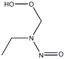 N-(Hydroperoxymethyl)-N-nitrosoethanamine Struktur