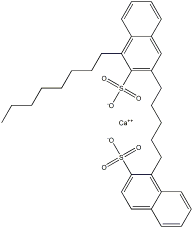 Bis(1-octyl-2-naphthalenesulfonic acid)calcium salt Struktur