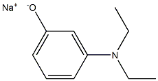 Sodium 3-(diethylamino)phenolate Struktur