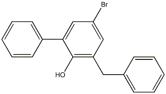 6-Benzyl-4-bromo-2-phenylphenol Struktur