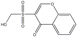 3-Hydroxymethylsulfonyl-4H-1-benzopyran-4-one Struktur