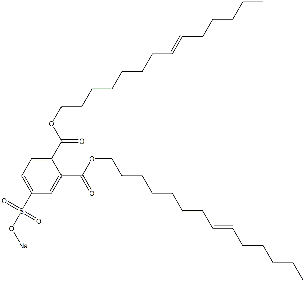 4-(Sodiosulfo)phthalic acid di(8-tetradecenyl) ester Struktur